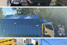 Personil SatLantas Polres Oku Selatan , Gelar Sosialisasi Kepada Supir Truk Bermuatan Overdimensi Dan Overload