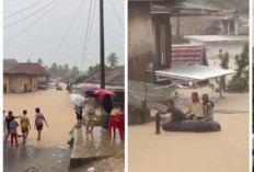 Sungai Rupit Meluap, Ratusan Rumah di Muratara Terendam Banjir