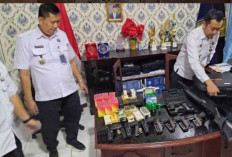 Kalapas Muaradua Cek Kelengkapan Senjata Api Pegawai