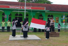 Jadi Pembina Upacara, Kapolsek BSA Ipda Dodi Mardani, SH., CPM Tegaskan Larangan Bullying