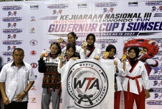 Kontingen Taekwondo OKU Selatan Borong 18 Medali di Hari Pertama Kejurnas III Gubernur Cup I Sumsel