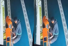 Beredar Video, Seorang Pemuda Congkel Kotak Amal Masjid