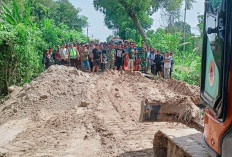 Ruas Jalan di Desa Tanjung Sari Kembali Bisa Dilalui, Evakuasi Longsor Tuntas