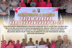 Polres OKU Selatan Anjangsana ke Purnawirawan dan Warakawuri, Wujud Nyata Kepedulian di Hari Bhayangkara ke-79