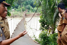 Jembatan Karang Agung Yang Rusak Diterjang Banjir Segera Dibangun