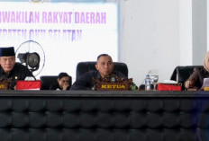 Wabup Hadiri Rapat Paripurna Agenda Laporan Reses Pertama Anggota DPRD OKUS