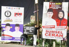 Dinilai Langgar Aturan, 500 APK Cawako dan Calon Gubernur Palembang Ditertibkan