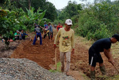 Dukung Pertanian Lokal, Warga Desa Durian Sembilan Swadaya Bangun Jalan
