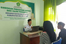 Minta Bimbingan Sebelum Menikah, Sepasang Pengantin di OKU Selatan Datangi KUA,