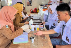 Siswa SMP Negeri 01 Muaradua Antusias Ikuti Cek Kesehatan Gratis