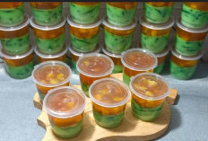 Lezatnya Puding Cendol Gula Merah, Manis Lembut yang Bikin Nagih