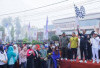Rebut Hadiah, Ribuan Warga OKU Selatan Ikuti Jalan Sehat HUT ke-22