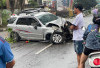 Mobil Mahasiswa Hilang Kendali, Tiang LRT Jadi Sasaran