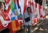 Pedagang Bendera Optimis Penjualan Naik Jelang Peringatan Kemerdekaan